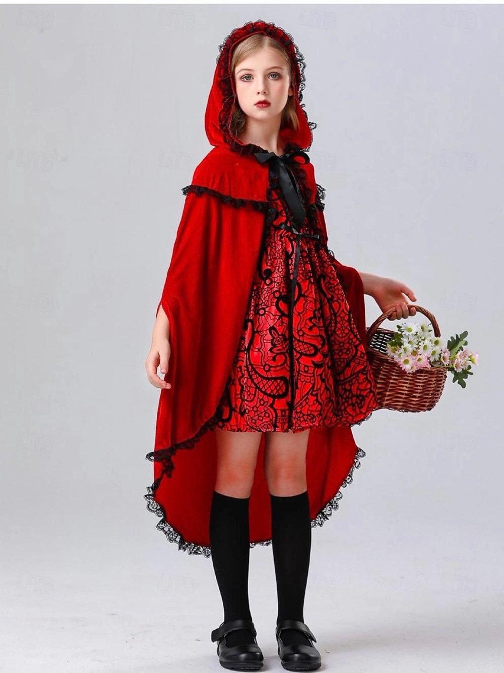 Girl’s Little Red Riding Hood Costume Sz S